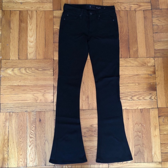 7 for All Mankind Black Kaylie Flare Jeans - Picture 3 of 6